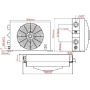 Chłodnica oleju hydraulicznego 100L/min DC 24V ŻURAWIA LEŚNEGO HDS